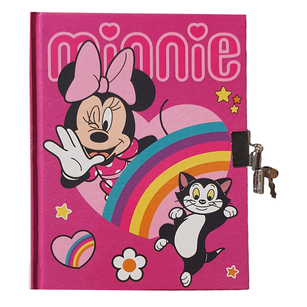 DIARIO SEGRETO MINNIE MOUSE CON LUCCHETTO DISNEY BAMBINA - WD21722
