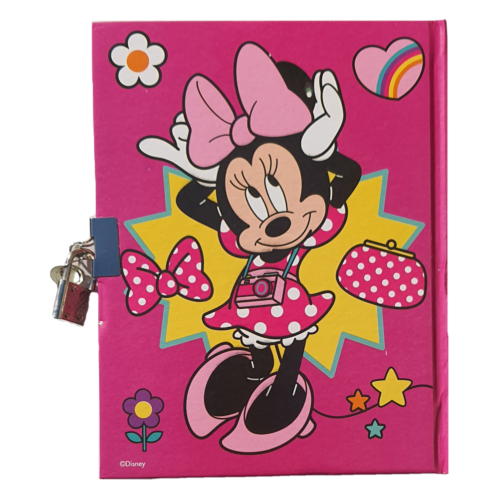 DIARIO SEGRETO MINNIE MOUSE CON LUCCHETTO DISNEY BAMBINA - WD21722