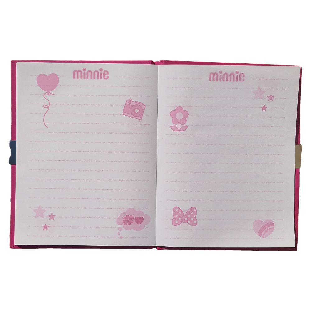 DIARIO SEGRETO MINNIE MOUSE CON LUCCHETTO DISNEY BAMBINA - WD21722