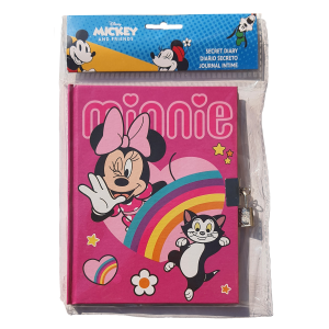 DIARIO SEGRETO MINNIE MOUSE CON LUCCHETTO DISNEY BAMBINA - WD21722