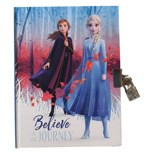 DIARIO SEGRETO FROZEN II CON LUCCHETTO DISNEY ANNA ELSA BAMBINA - WD20948