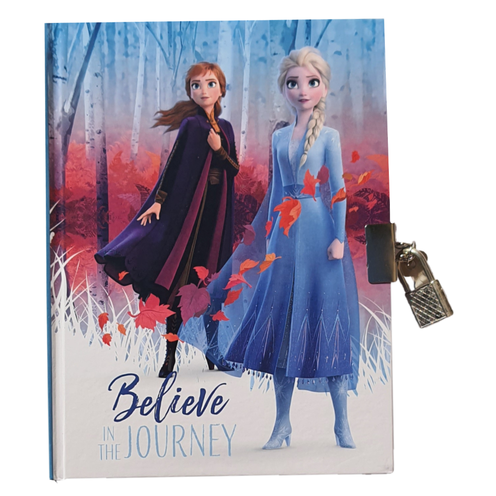 DIARIO SEGRETO FROZEN II CON LUCCHETTO DISNEY ANNA ELSA BAMBINA - WD20948