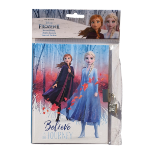 DIARIO SEGRETO FROZEN II CON LUCCHETTO DISNEY ANNA ELSA BAMBINA - WD20948