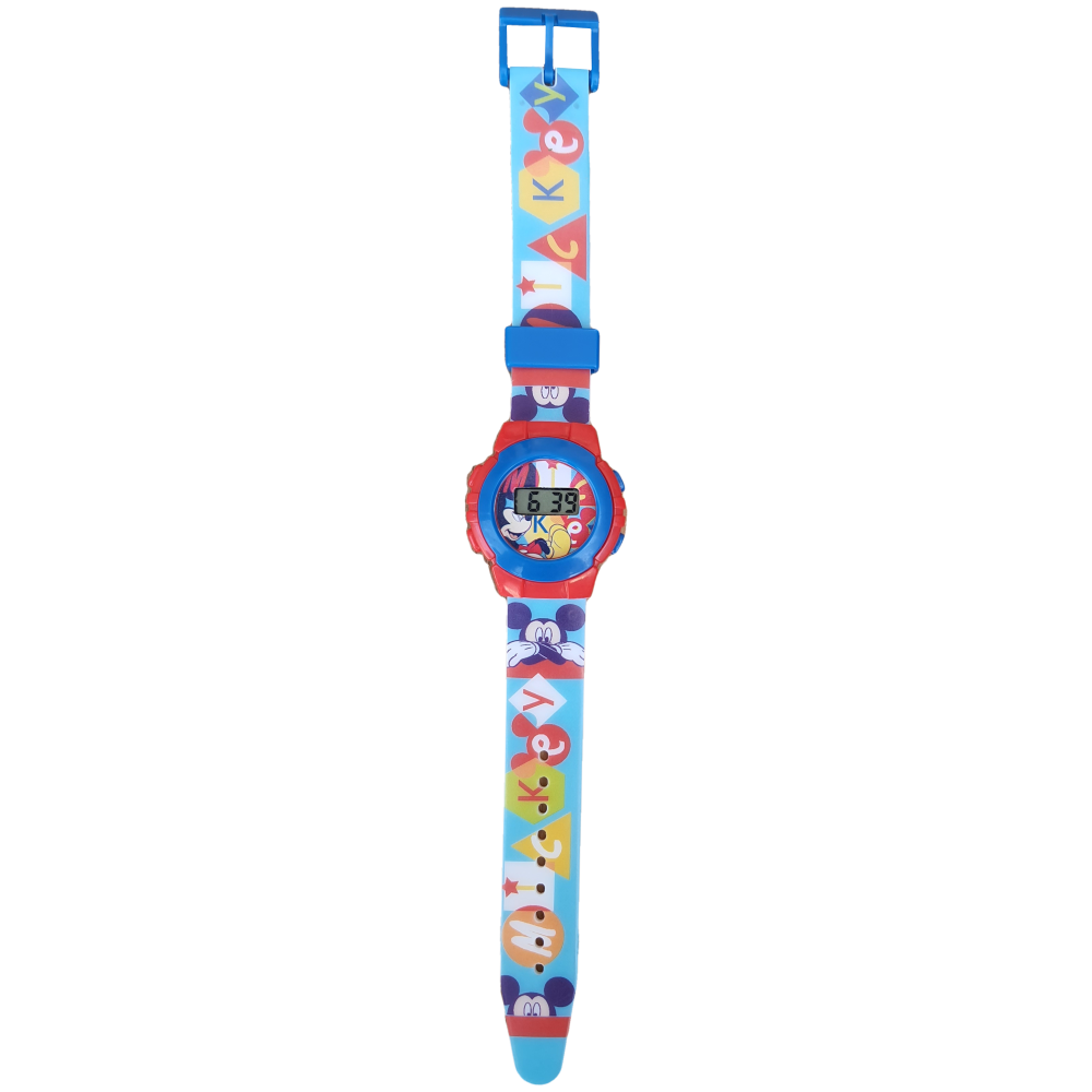 OROLOGIO DA POLSO DIGITALE MICKEY MOUSE DISNEY TOPOLINO IN CONFEZIONE SAGOMATA - WD22135