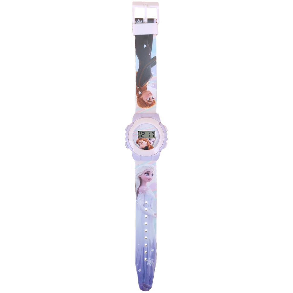 OROLOGIO DA POLSO DIGITALE FROZEN II DISNEY ELSA ANNA IN CONFEZIONE SAGOMATA - WD22132