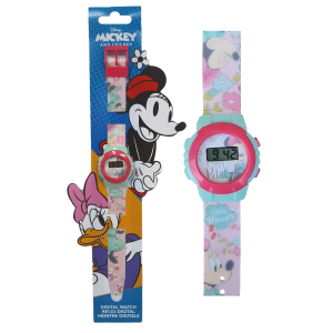 OROLOGIO DA POLSO DIGITALE MINIE DISNEY IN CONFEZIONE SAGOMATA - WD22133