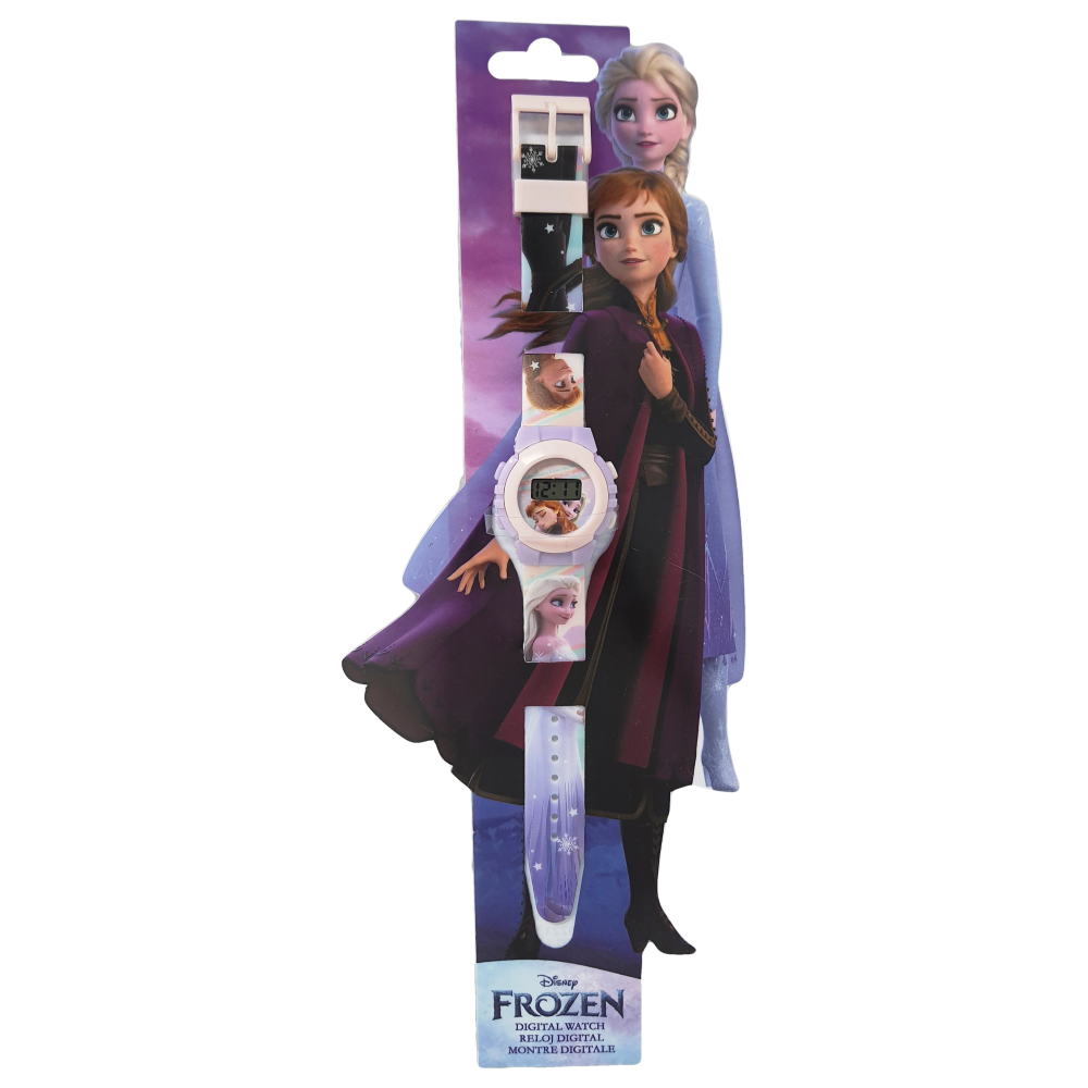 OROLOGIO DA POLSO DIGITALE FROZEN II DISNEY ELSA ANNA IN CONFEZIONE SAGOMATA - WD22132