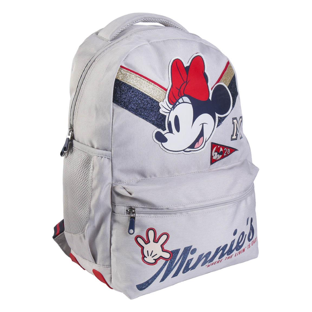 ZAINO SCUOLA AMERICANO MINNIE MOUSE DISNEY MULTISCOMPARTO CON TASCA TERMICA BORSA VIAGGIO TEMPO LIBERO 44 CM - 3883