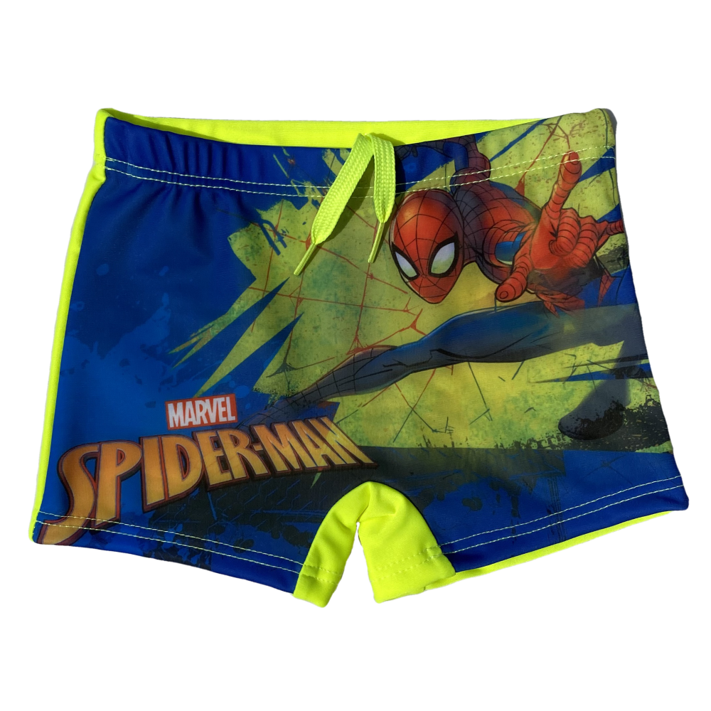 COSTUME MARE SPIDERMAN MARVEL PARIGAMBA FLUO PANTALONCINO BAMBINO - SPI0408GIALLO