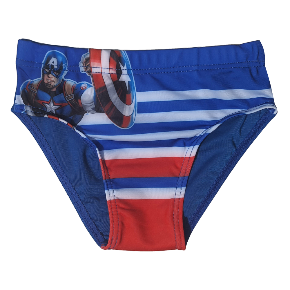 COSTUME MARE CAPITAN AMERICA MARVEL AVENGERS SLIP MUTANDINA BAMBINO - AVE0400BLU