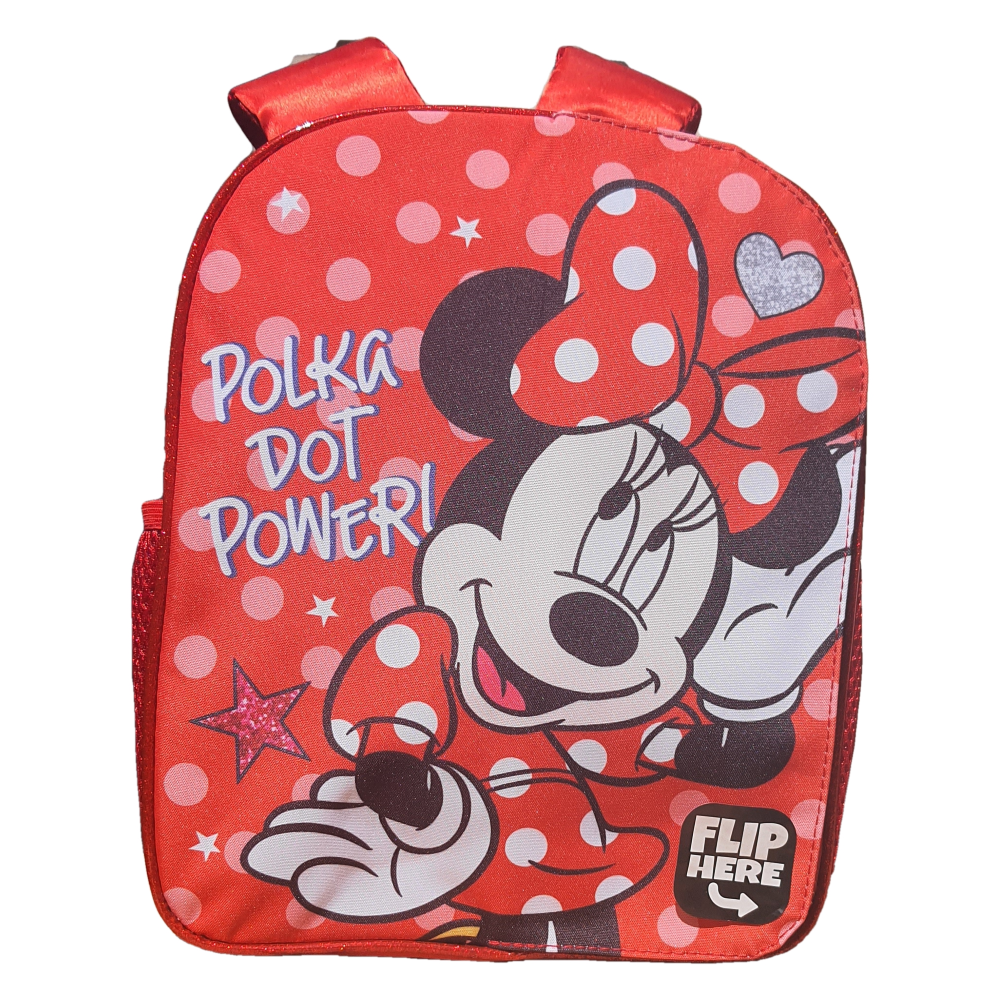 ZAINO ASILO MINNIE MOUSE DISNEY CON PATTINA MAGNETICA INTERCAMBIABILE BORSA SCUOLA TEMPO LIBERO - 1000E2896792