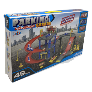 PARCHEGGIO MULTIPIANO SQUADRA DI PRONTO INTERVENTO 49 PEZZI CON 3 VEICOLI - TOY0477