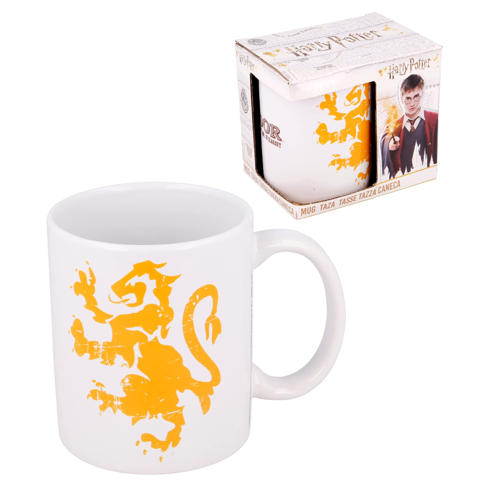 TAZZA MUG HARRY POTTER HOGWARTS GRIFONDORO IN CERAMICA 310 ML IN CONFEZIONE - STTT20080