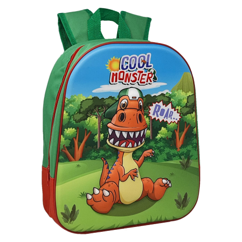 ZAINO ASILO 3D DINOSAURO BORSA SCUOLA CM.32 BAMBINO - DIN0811