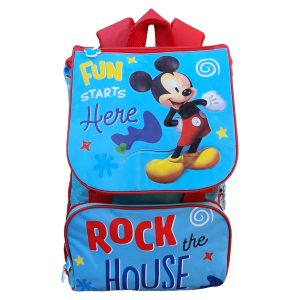 ZAINO MICKEY MOUSE DISNEY TOPOLINO PIPPO PAPERINO PLUTO ESTENSIBILE SCUOLA ELEMENTARE CM. 40X29X27 - MIC0807