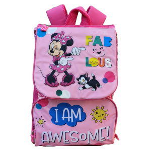 ZAINO MINNIE MOUSE DISNEY ESTENSIBILE SCUOLA ELEMENTARE CM. 40X29X27 - MIN0807