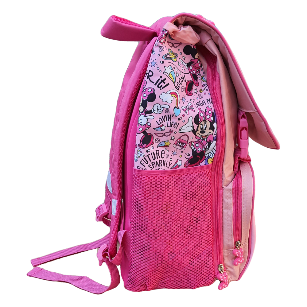 ZAINO MINNIE MOUSE DISNEY ESTENSIBILE SCUOLA ELEMENTARE CM. 40X29X27 - MIN0807