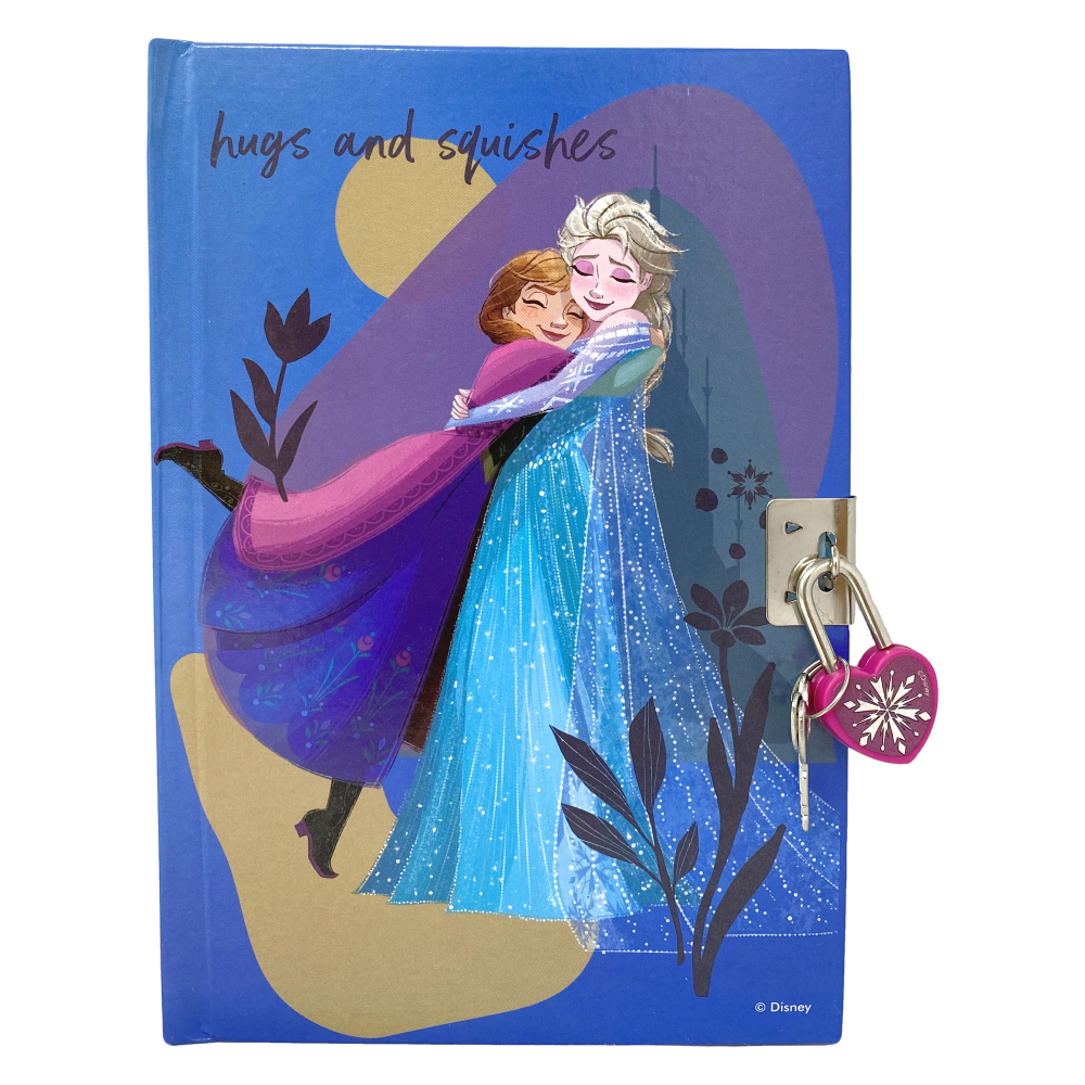 DIARIO SEGRETO CON LUCCHETTO FROZEN II DISNEY ELSA ANNA + ACCESSORI IN CONFEZIONE REGALO - FR0822