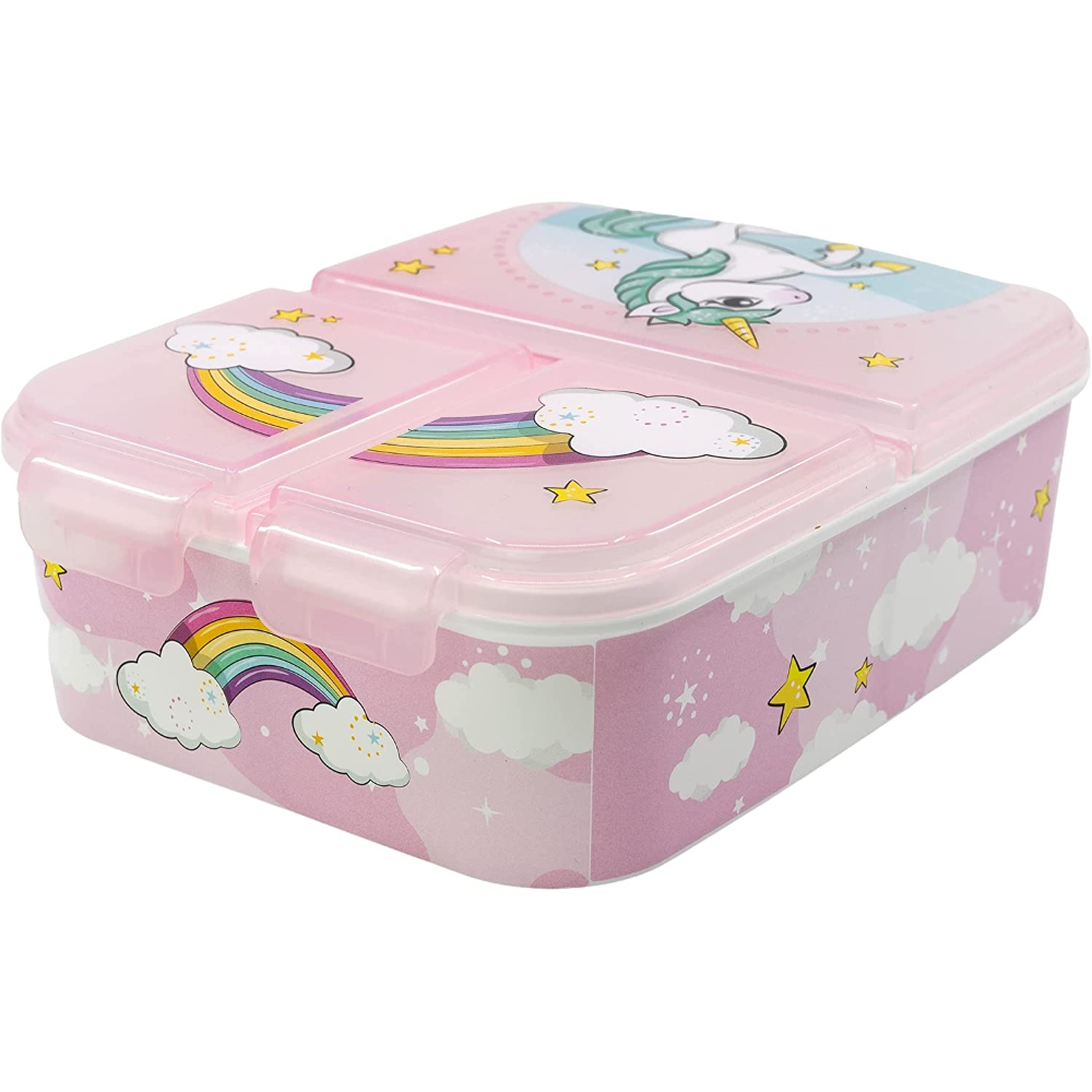 PORTAMERENDA MULTISCOMPARTO UNICORNO PORTA PRANZO SCUOLA TEMPO LIBERO - ST09722