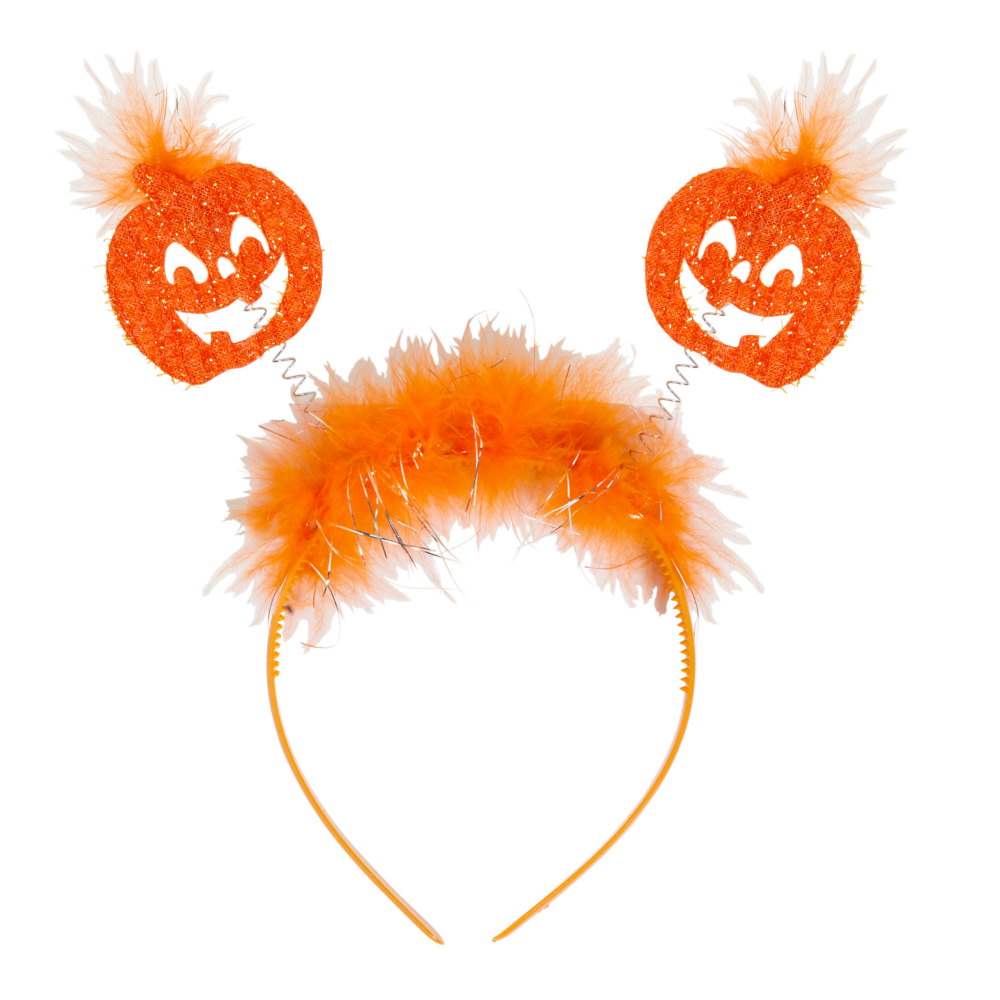 CERCHIETTO APPLICAZIONI DA ZUCCA ACCESSORI CARNEVALE HALLOWEEN - 9806P