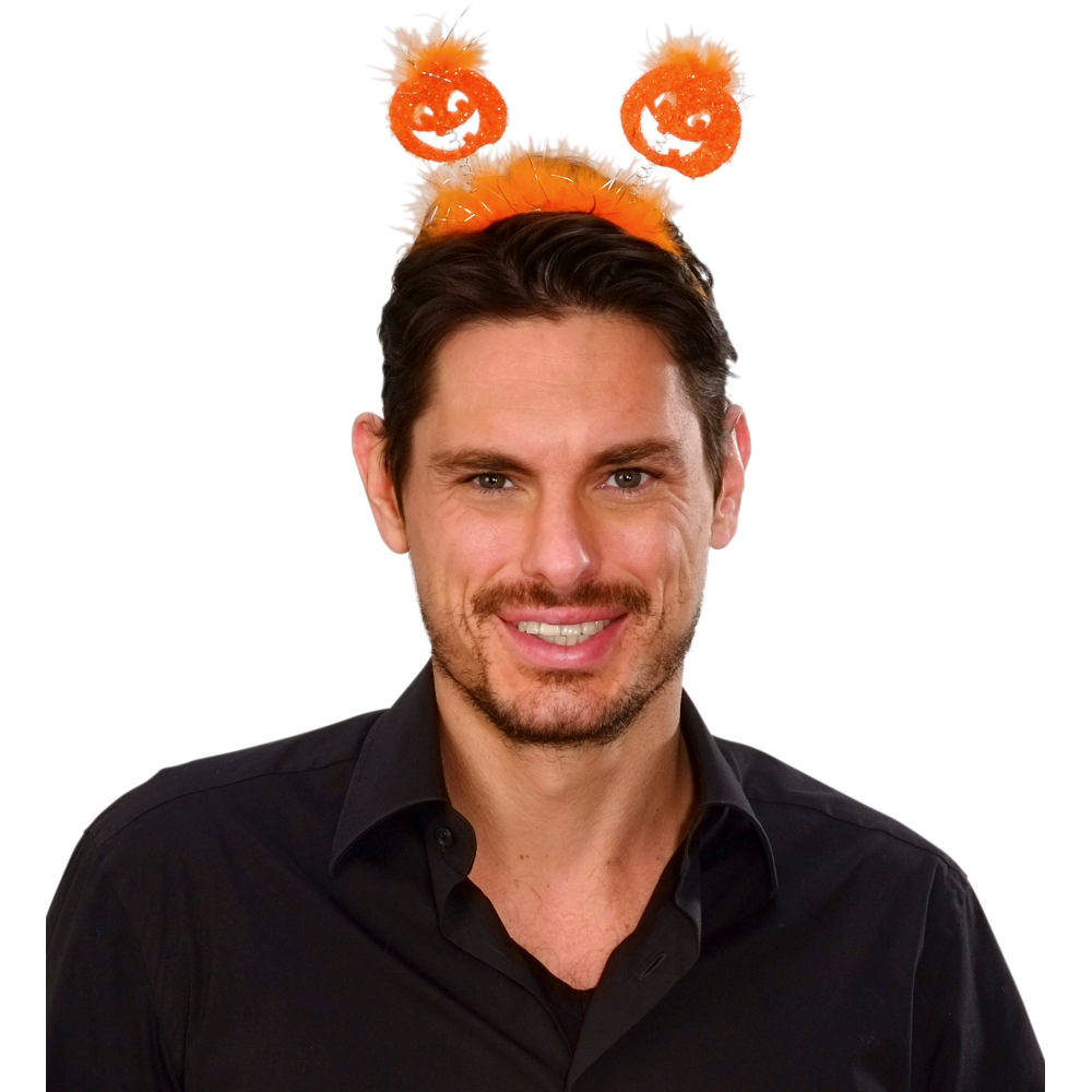 CERCHIETTO APPLICAZIONI DA ZUCCA ACCESSORI CARNEVALE HALLOWEEN - 9806P