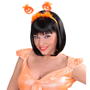 CERCHIETTO APPLICAZIONI DA ZUCCA ACCESSORI CARNEVALE HALLOWEEN - 9806P