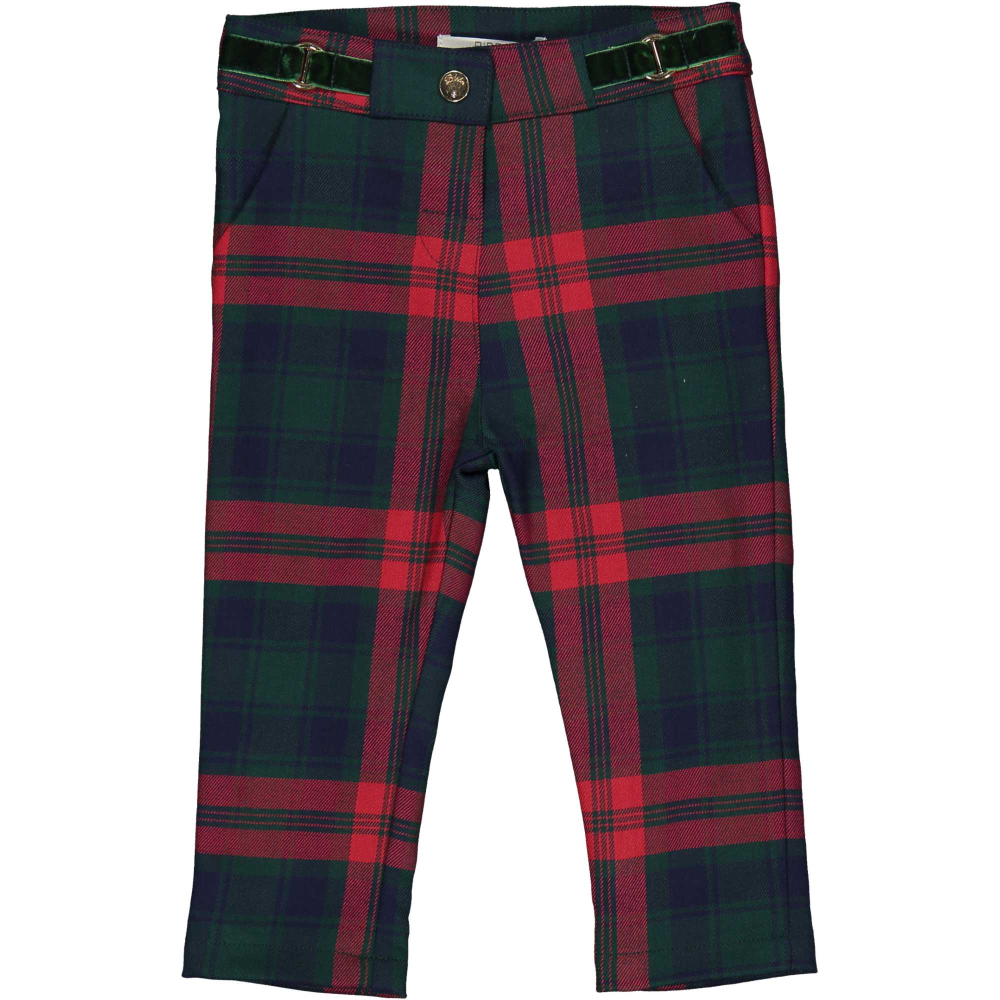 PANTALONE LUNGO SCOZZESE NEONATA BAMBINA MAULI 63%PL 34%VI 3%EA - 52055.00.92Z/P