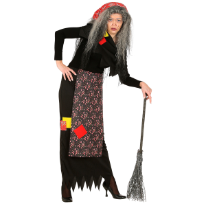COSTUME VESTITO ABITO TRAVESTIMENTO CARNEVALE NATALIZIO - BEFANA - COSPLAY ADULTO - 3504