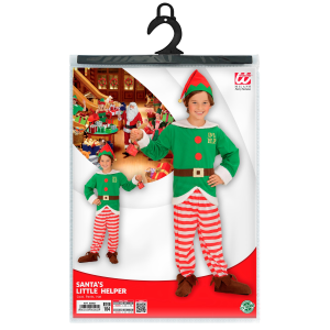 COSTUME VESTITO ABITO TRAVESTIMENTO CARNEVALE NATALE ELFO 1/6 ANNI