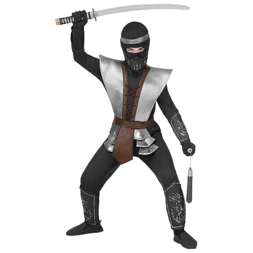 COSTUME CARNEVALE MASTER NINJA BAMBINO ABITO TRAVESTIMENTO - 0707