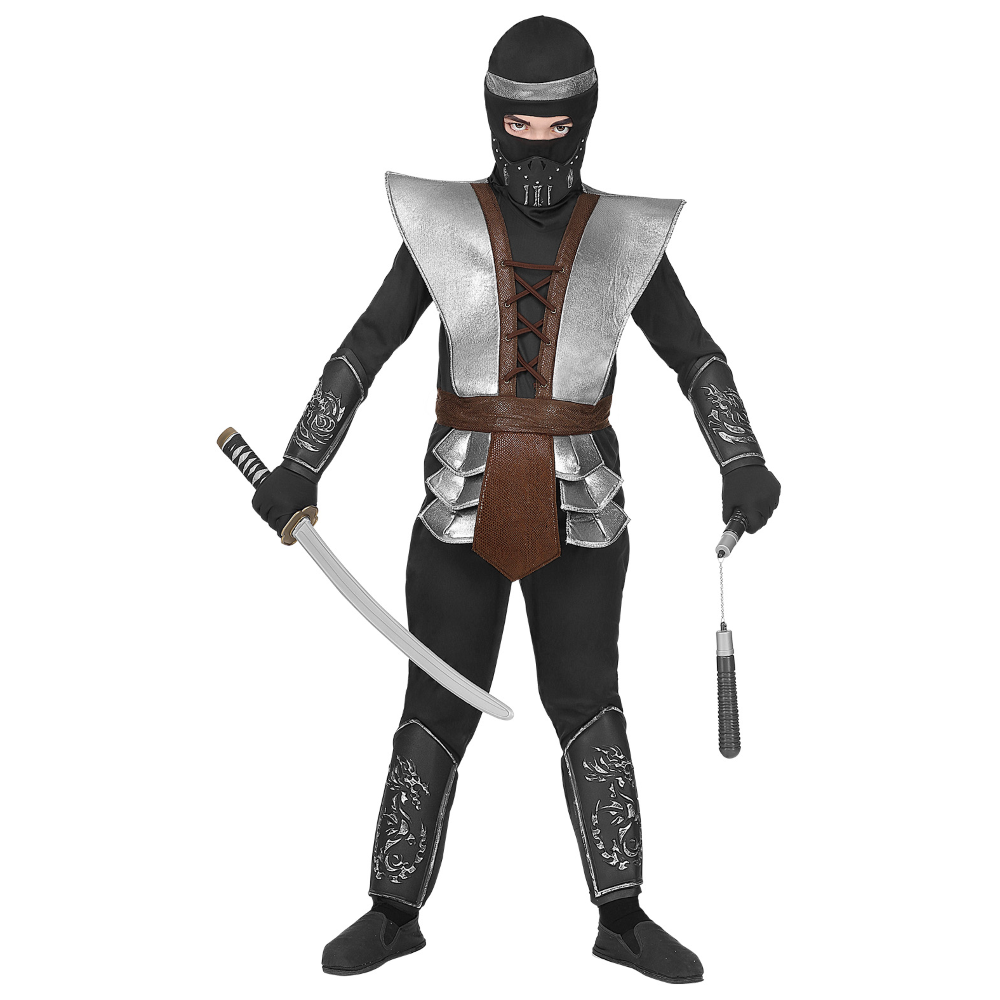 COSTUME CARNEVALE MASTER NINJA BAMBINO ABITO TRAVESTIMENTO - 0707
