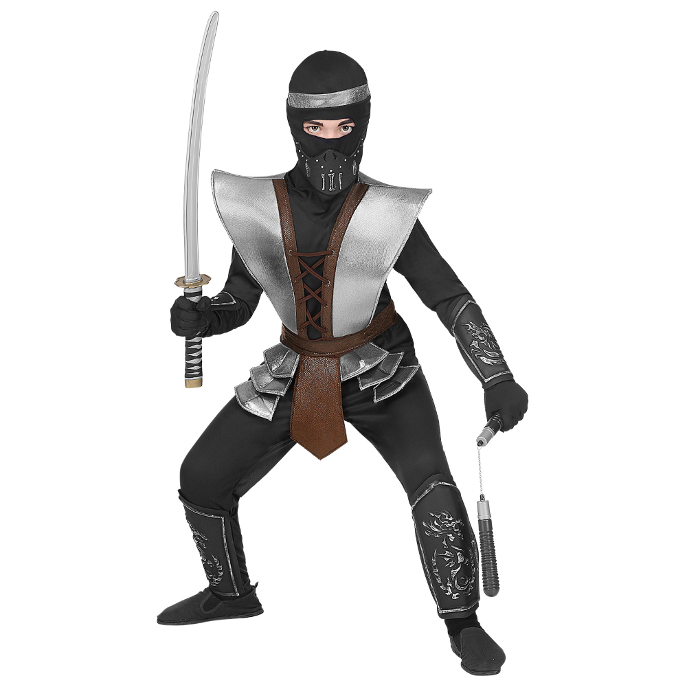 COSTUME CARNEVALE MASTER NINJA BAMBINO ABITO TRAVESTIMENTO - 0707