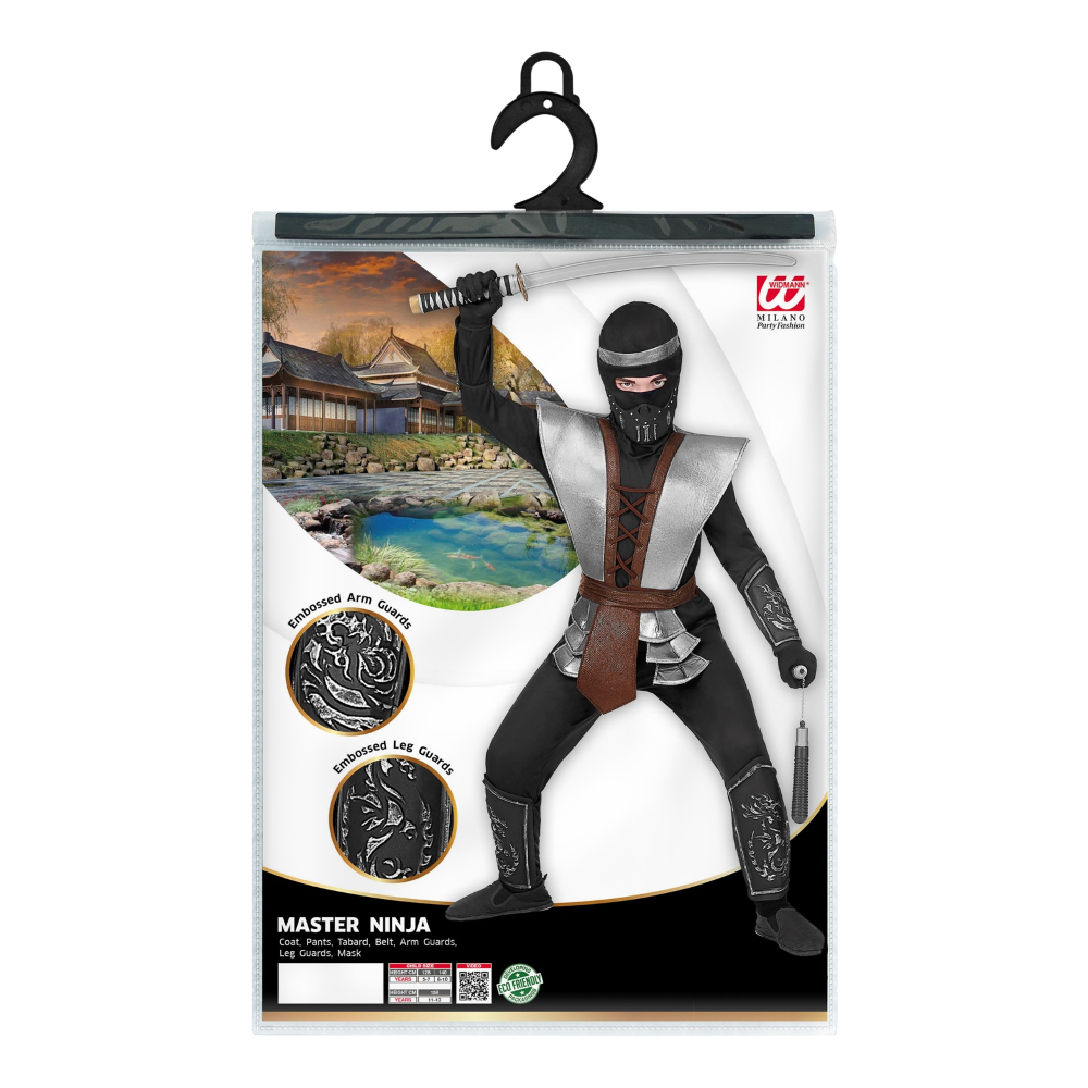 COSTUME CARNEVALE MASTER NINJA BAMBINO ABITO TRAVESTIMENTO - 0707
