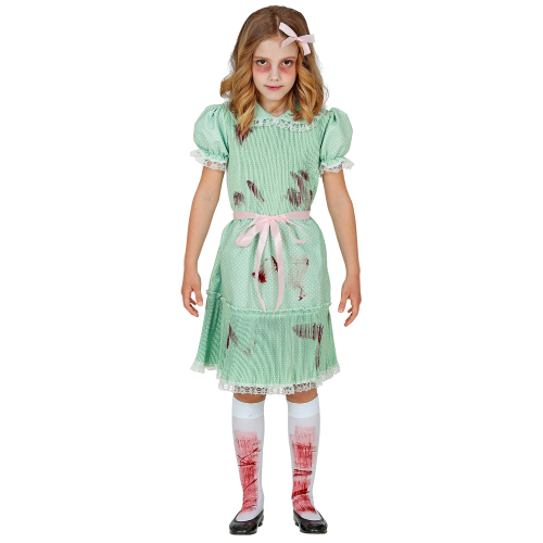 COSTUME VESTITO ABITO TRAVESTIMENTO CARNEVALE HALLOWEEN BAMBINA BAMBOLA ASSASSINA - 1031