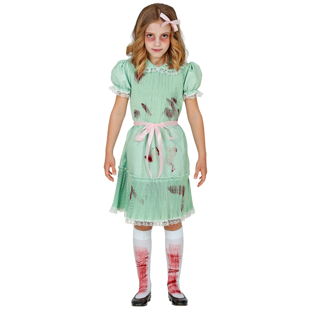 COSTUME VESTITO ABITO TRAVESTIMENTO CARNEVALE HALLOWEEN BAMBINA BAMBOLA ASSASSINA - 1031