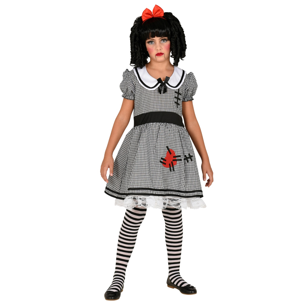 COSTUME VESTITO ABITO TRAVESTIMENTO CARNEVALE HALLOWEEN BAMBINA BAMBOLA - 2022