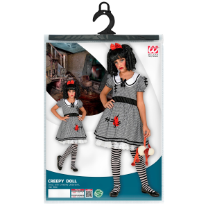 COSTUME VESTITO ABITO TRAVESTIMENTO CARNEVALE HALLOWEEN BAMBINA BAMBOLA - 2022