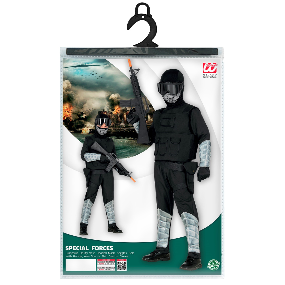 COSTUME CARNEVALE SPECIAL FORCES BAMBINO ABITO TRAVESTIMENTO - 5261