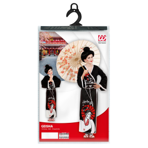 COSTUME VESTITO ABITO TRAVESTIMENTO CARNEVALE GEISHA BAMBINA - 5736