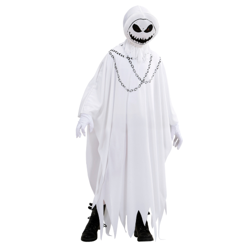 COSTUME VESTITO ABITO TRAVESTIMENTO CARNEVALE HALLOWEEN FANTASMA MALIGNO BAMBINO - 7462