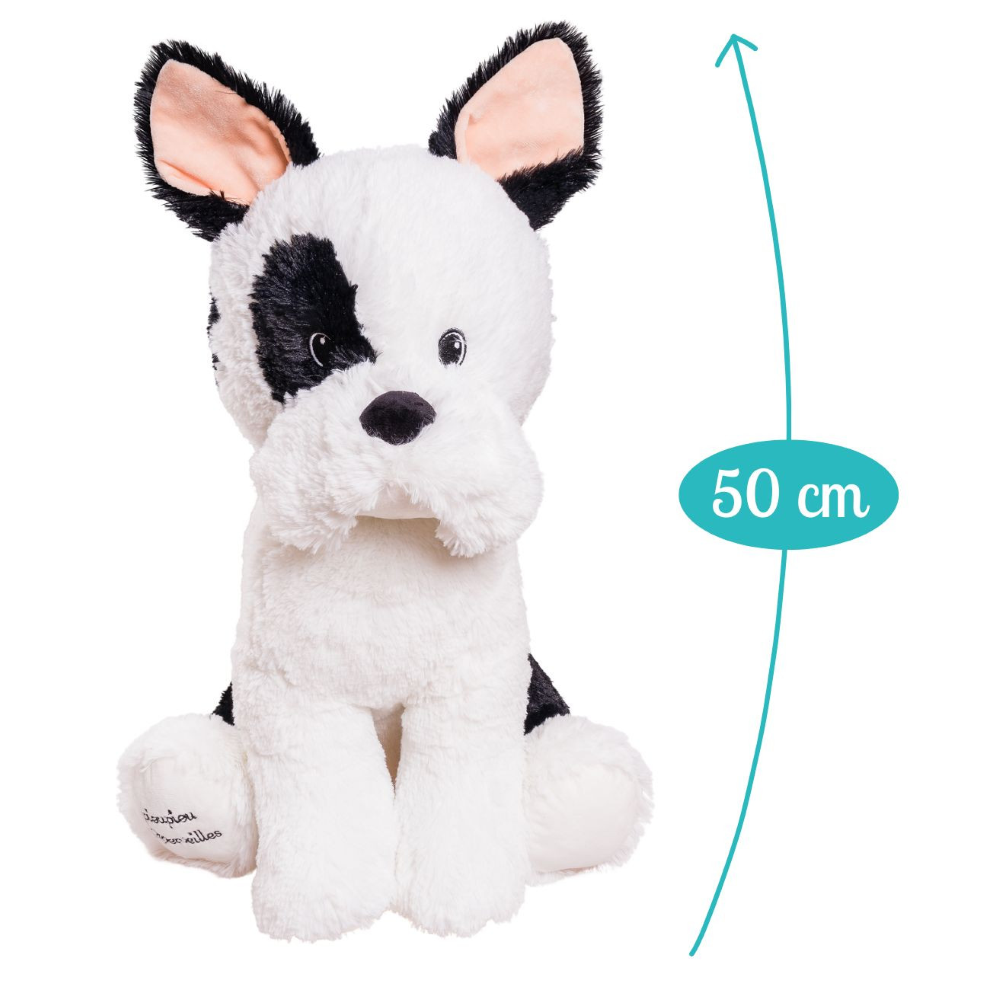 PELUCHE BULLDOG FRANCESE RAY MORBIDO PUPAZZO 50 CM - 16546