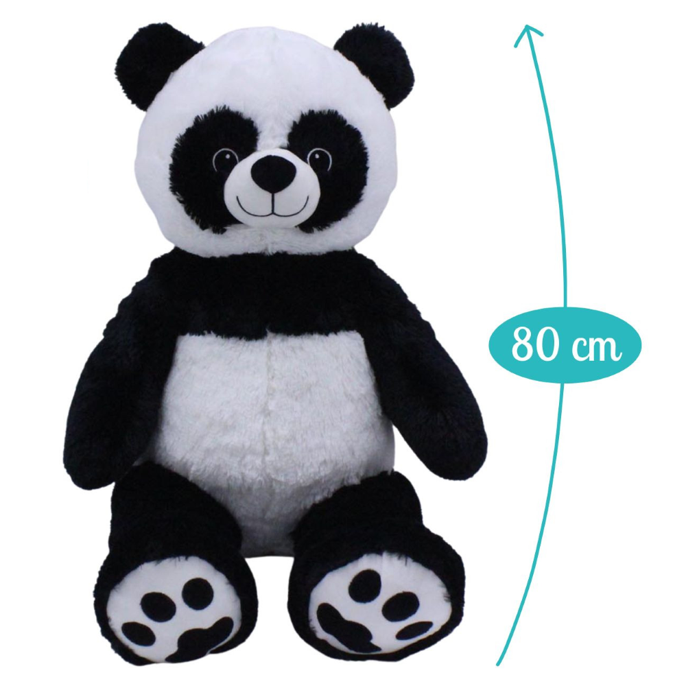 PELUCHE GIGANTE PANDA CHOUKA MORBIDO PUPAZZO 80 CM - 16601