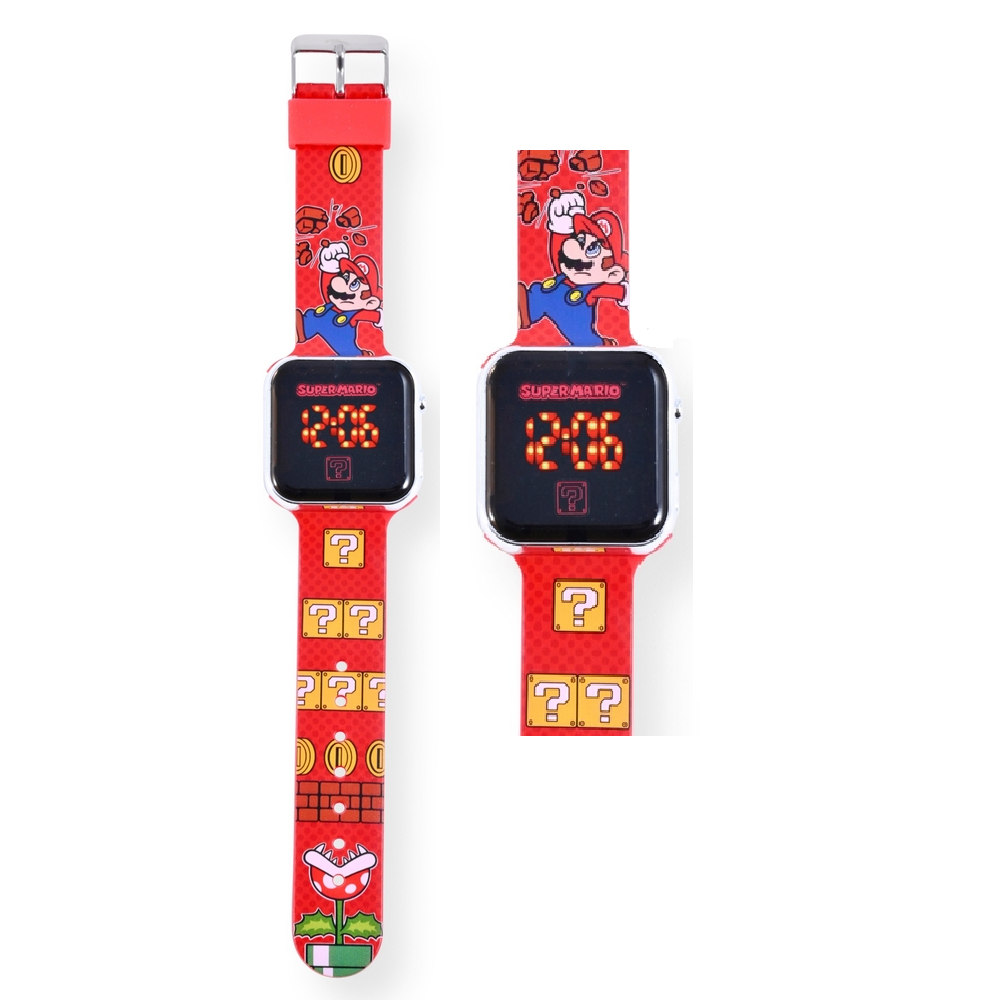 OROLOGIO A LED SUPER MARIO DA POLSO DIGITALE - GSM4107