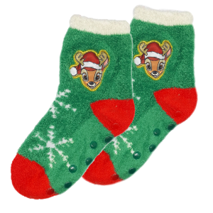 CALZINI ANTISCIVOLO NATALE BAMBI DISNEY IN SPUGNA UN PAIO BAMBINI - VH0694