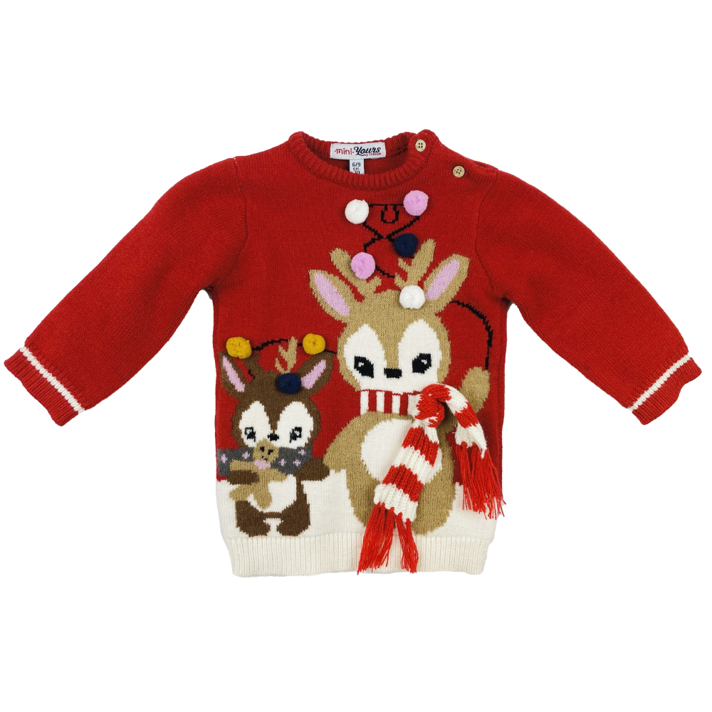 MAGLIONE NATALIZIO YOURS CULLA NEONATA - Y7374