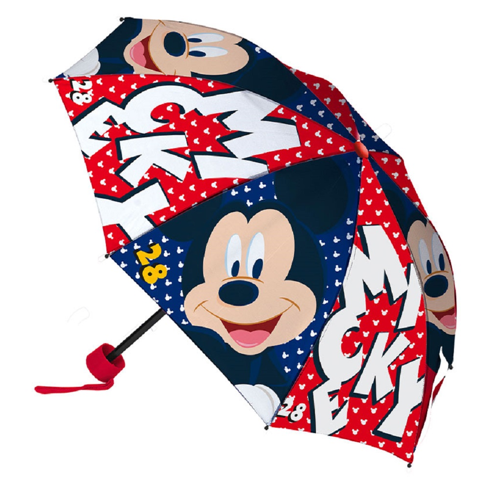 OMBRELLO PIEGHEVOLE MICKEY MOUSE DISNEY TOPOLINO 8 RAGGI BAMBINO - D04551MC