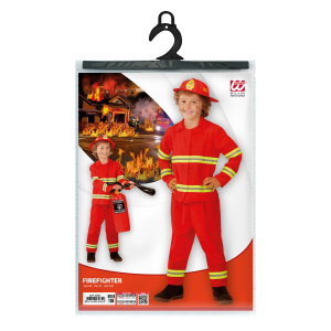 COSTUME CARNEVALE POMPIERE BAMBINO ABITO TRAVESTIMENTO - 0393