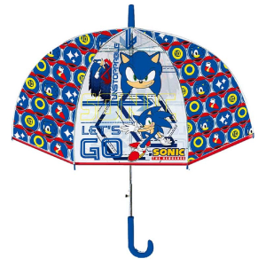 SET PIOGGIA MANTELLINA + OMBRELLO A CUPOLA SONIC 4/5 ANNI BAMBINO - SN4389MC+SN4388MC