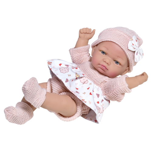BAMBOLA CON ACCESSORI RAUBER PROFUMATA CAPPELLO VESTITO PANTALONI 25 CM BAMBOLOTTO - 2580