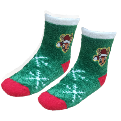 CALZINI ANTISCIVOLO NATALE BAMBI DISNEY IN SPUGNA UN PAIO BAMBINI - VH0694